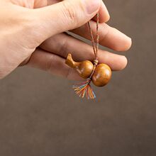 桃木葫芦手机挂件古风手工编织手机链包挂件钥匙扣装饰挂件饰品