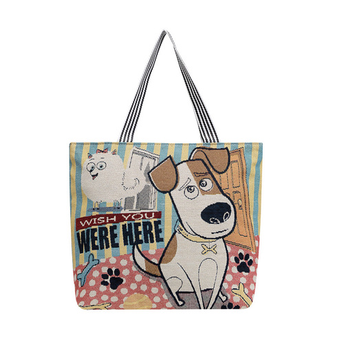Korean version of ins student sail fresh women's linen versatile shoulder bag small cloth bag literary shoulder bag motorcycle bag travel