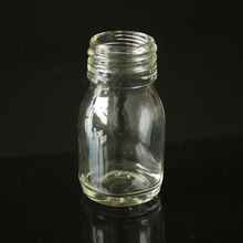 30ml透明玻璃保健品瓶极草含片瓶 分装胶囊瓶 螺口医药包装