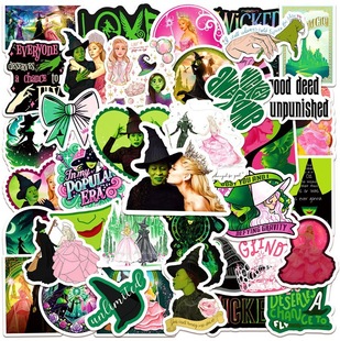 50 European and American Movie Wicked Witch Stickers Laptop Suitcase Phone Case Decals Wicked