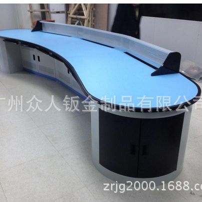 广州安防监控设备控制台指挥中心调度工作操作台平面弧形设计智能