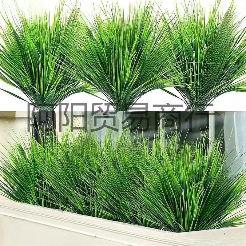 仿真小麦苗仿真秧苗草春草塑料假青草绿植绿草稻苗韭菜稻草花槽