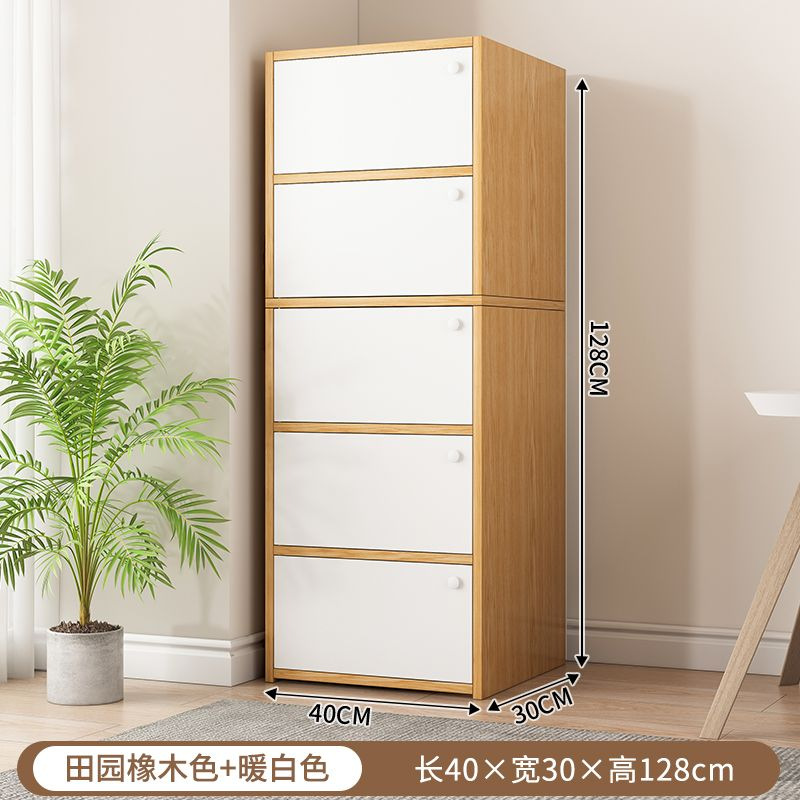 Gabinete simple a prueba de polvo estantería estantería estantería piso sala de estar doméstica contra la pared gabinete bajo gabinete de almacenamiento de estudiantes gabinete de celosía