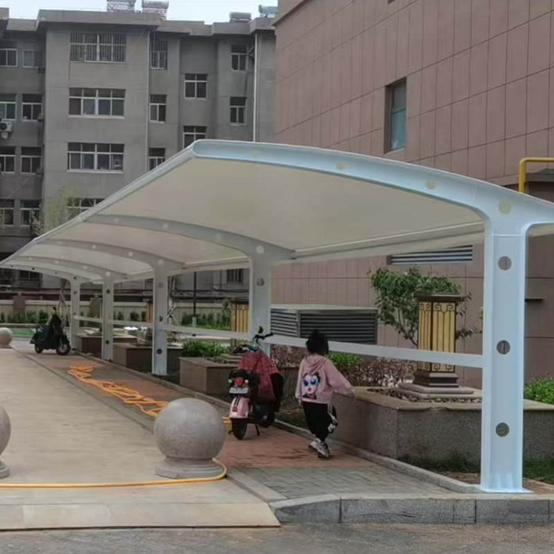 膜结构车棚景观棚充电桩户外防雨棚遮阳棚新能源充电站停车棚厂家
