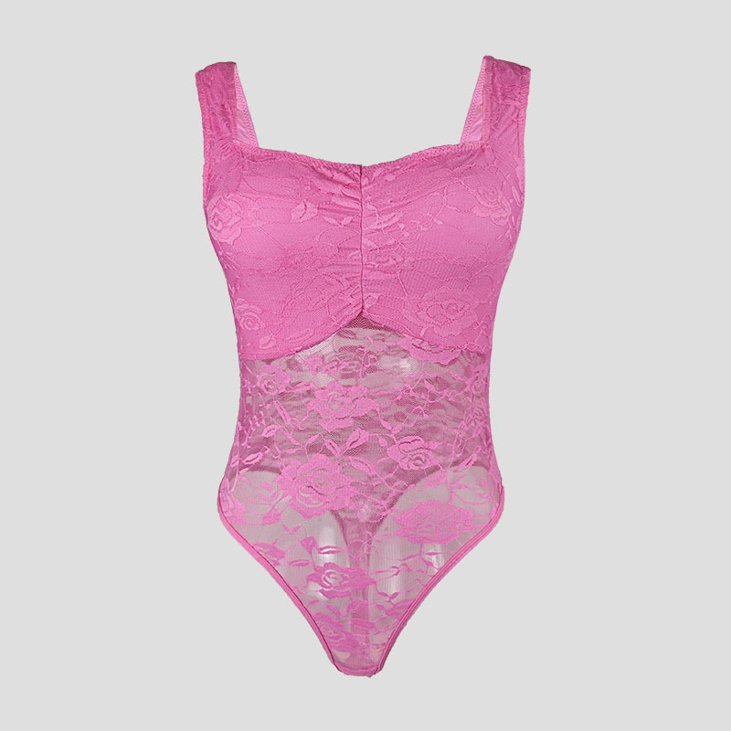 Transfronterizos nuevos puntos de vista calientes de encaje de empalme sexy multicolor versátil para usar la cintura de espalda de belleza de hebilla de camiseta image 10