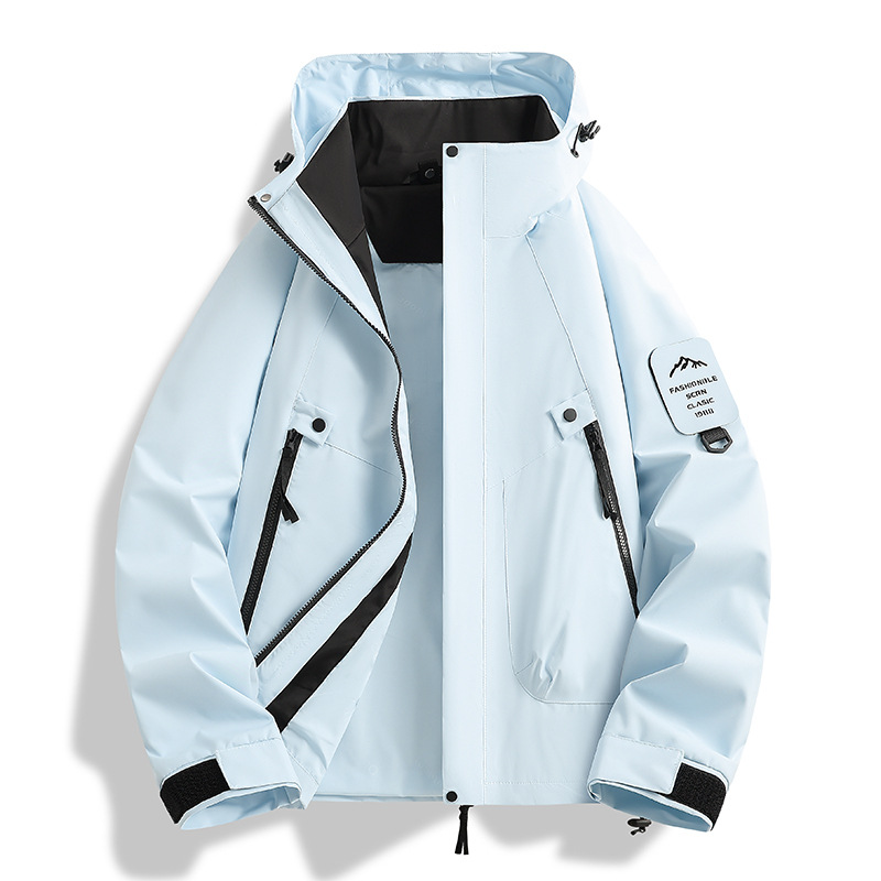 Couple Style Windbreaker, Single-Layer Thin Spring and Autumn Windbreaker, Windproof and Water-Repellent Sports Windbreaker, Hooded Windbreaker