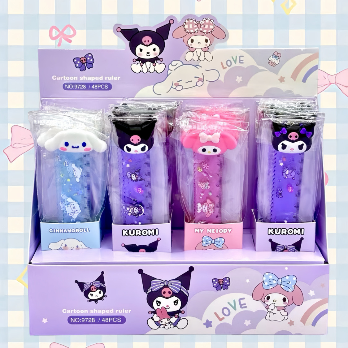 Cartoon Dolphin wave regla de dibujo de estudiantes regla de dibujo de 15cm lindos capibara regla de medición de papelería regla de estudiantes