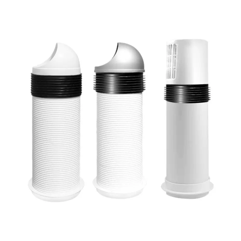 ABS一体式加长穿墙风帽卫生间厨房排风阳台外墙出风口气罩风管