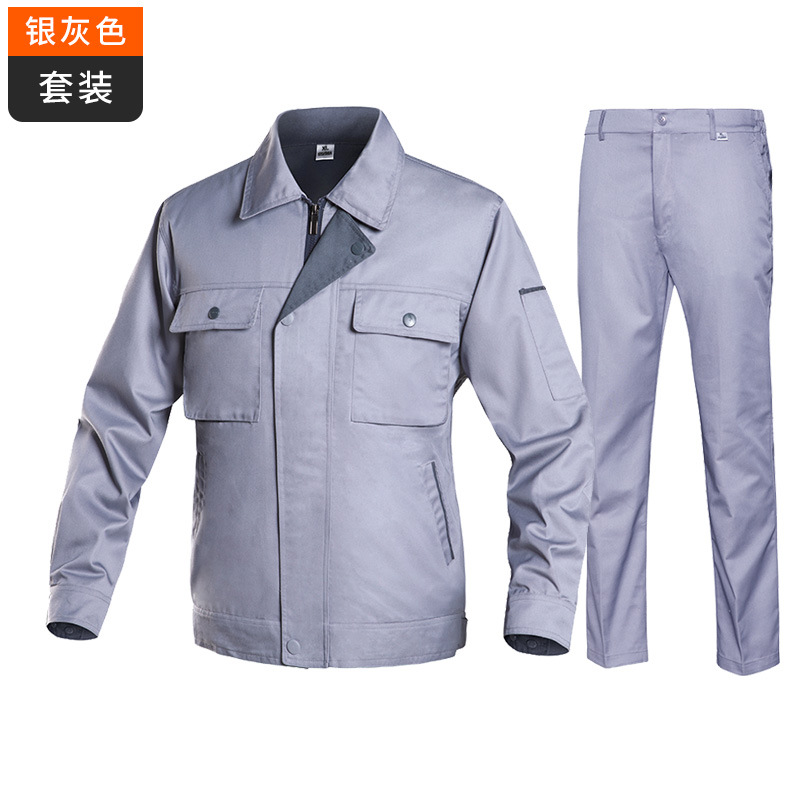 Trajes de trabajo de manga larga ropa de trabajo para hombres engrosados primavera y otoño ropa de protección laboral taller de soldadura personalizado