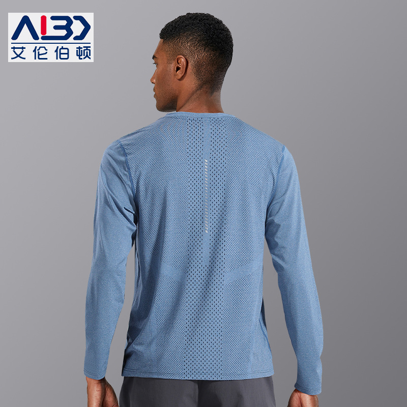 Seco rápido camiseta deportiva de mangas largas de hombre pista y campo entrenamiento de deportes al aire libre ropa de ejercicio primavera ropa de vestir chaqueta