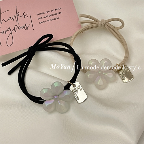 Korean version of mermaid gradient high elastic hair tie girl versatile cartoon rubber band hair tie ponytail hair rope hair accessories