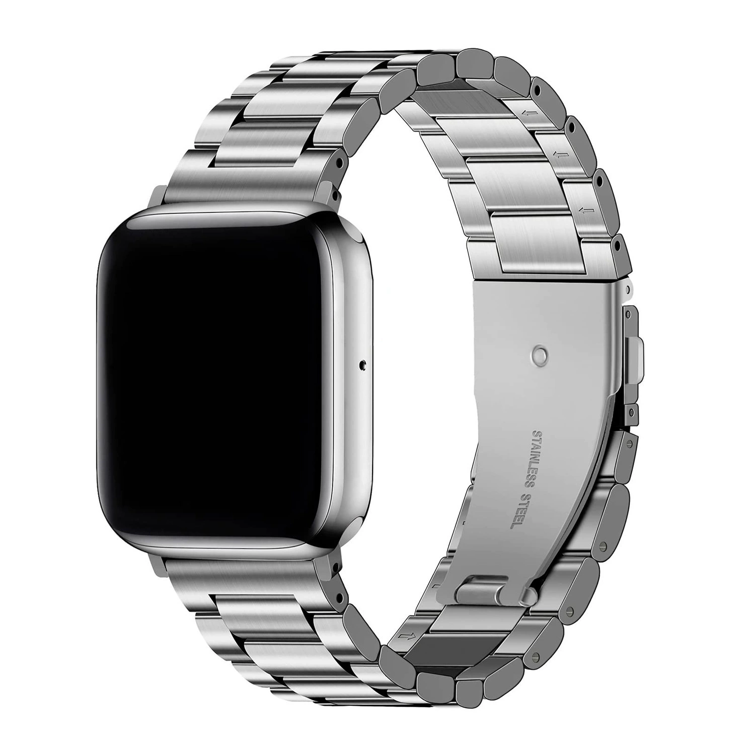 Подходит для ремешка Apple Watch, ремешка Apple Watch Three Beads, ремешка iwatch из цельной нержавеющей стали
