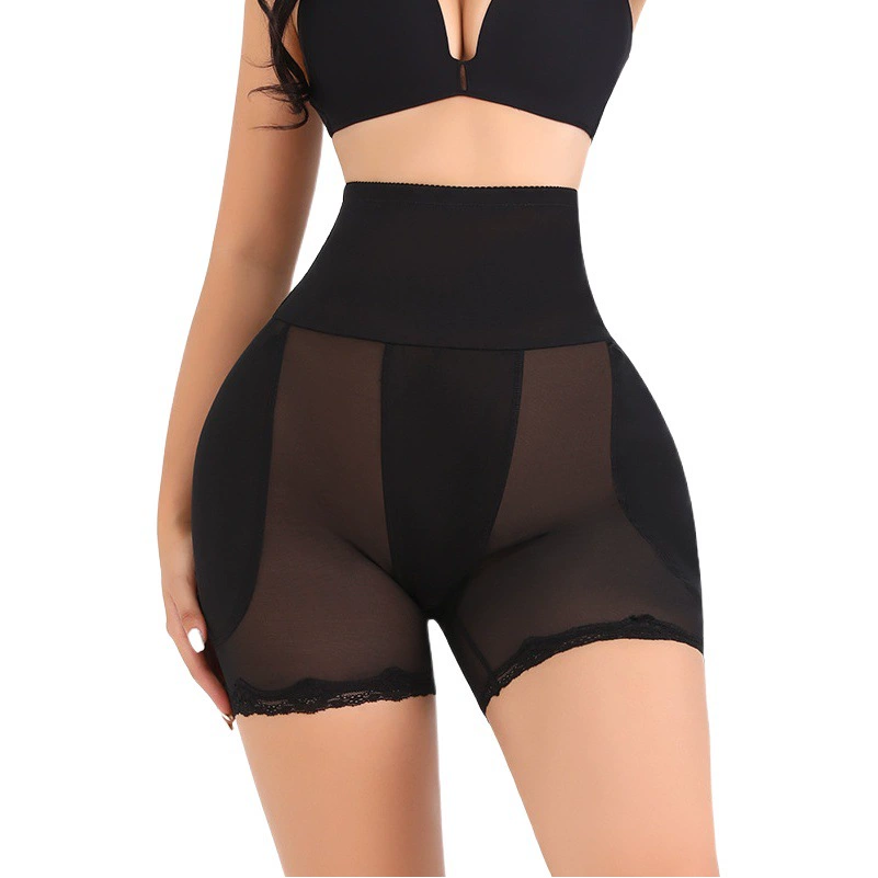 Трансграничные корректирующие трусы больших размеров с высокой талией, эффектом подтяжки ягодиц, невидимые, утягивающие живот, с эффектом увеличения ягодиц и вставками из губчатых подушечек