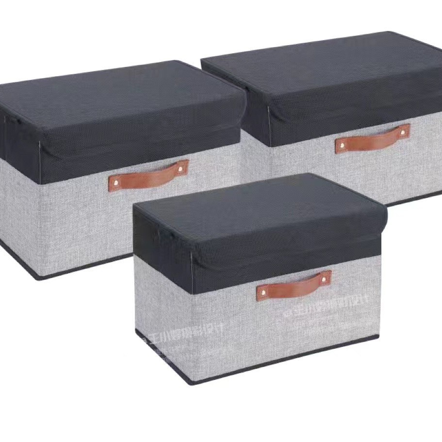Caja de almacenamiento de costura de lino caja de almacenamiento de juguete caja de almacenamiento caja de organización tamaño lavable se puede pedir tienda de fábrica