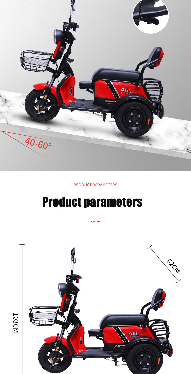 Electric Mobility Scooter Long Range 120km Customizable Battery