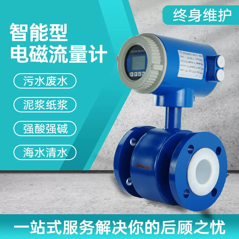 智能电磁流量计 废水泥浆液体污水流量计 流量计量表【金蓝鲸】
