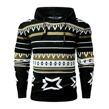 J 30770 Geometric Pattern Hoodie �׺ΈD��ᘿ��Bñ�� ���l