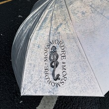 黑胶夜行遇水变色镭射雨伞夜行反光雨伞防晒双层折叠变色大号