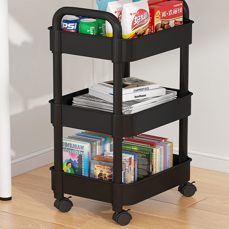 Under-Table Bookshelf Desktop Storage Rack Floor Dormitory Movable ...