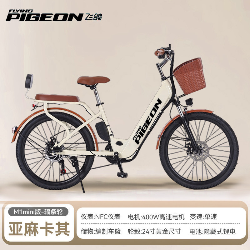 Batería desmontable paloma eléctrica asistida bicicleta de montaña nueva batería de litio estándar nacional para hombres y mujeres vehículos eléctricos de asistencia de viaje