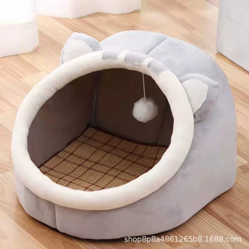 Будка для dogs кота гнездо комфортное полузакрытое безопасное и съёмное и стираемое Биби товары для животных круглогодично универсальные царапающие и против захвата