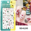 Christmas nail stickers, three dimensional fake nails, adhesive sticker, suitable for import, new collection