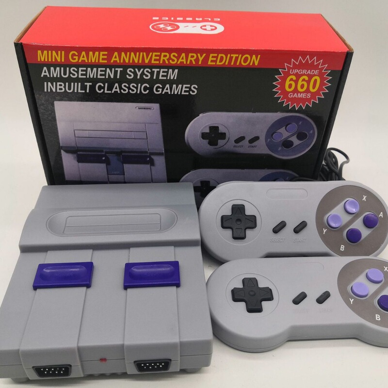 New SUPER NES SFC660 game host 16 bit SNES TV Mini fc retro game console