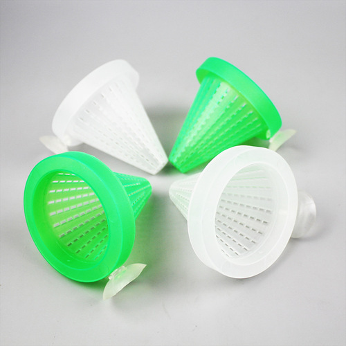 Aquarium red worm cup feeder fish worm nematode cup blood worm cup plastic funnel feeding ring glass plastic feeding cup