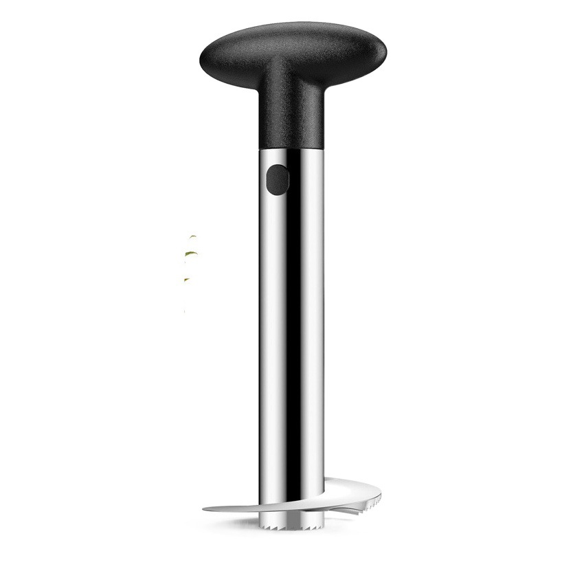 Cuchillo para piña, pelador y descorazonador de acero inoxidable, herramienta especial para cortar y extraer el corazón y la piel dura de la piña en casa.