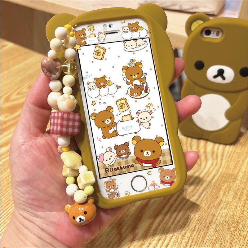 Apple 5S Rilakkuma Mobile Phone Case 4S Apple Iphone7Plus Cartoon Se Soft 16/15/Xr Soft 12Mini