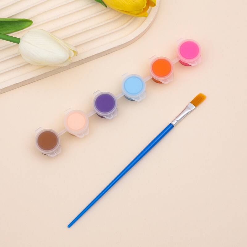 メーカーは子供用アクリルペイント12色6結合学生アート絵画着色石膏人形ペイントストリップを供給しています|undefined