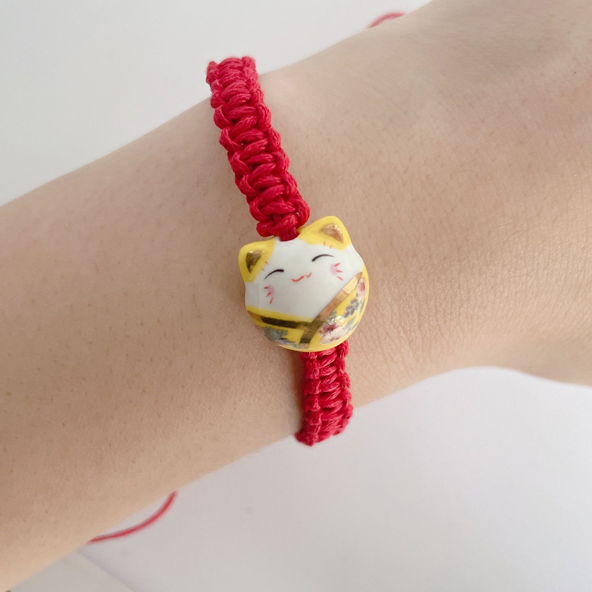 New Lucky Cat Shape Adjustable Size Ceramic Bracelet display picture 10