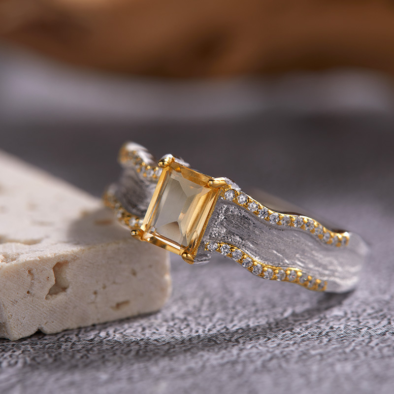 6g Weight Crystal Inlay Material Open Rings Classification Adjustable Ring Size 1 Piece Quantity Holiday, Daily Occasion 925 Sterling Silver Material Geometric Pattern Women's Gender Inlay Design Casual, Simple Style Style 925 Sterling Silver Crystal Geometric Open Rings 5