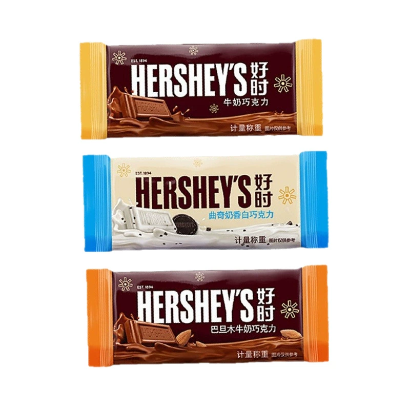 Шоколад HERSHEY'S Mixed Rows — молочный и белый, индивидуальная упаковка, Оптовая 500 г (примерно 125 шт)