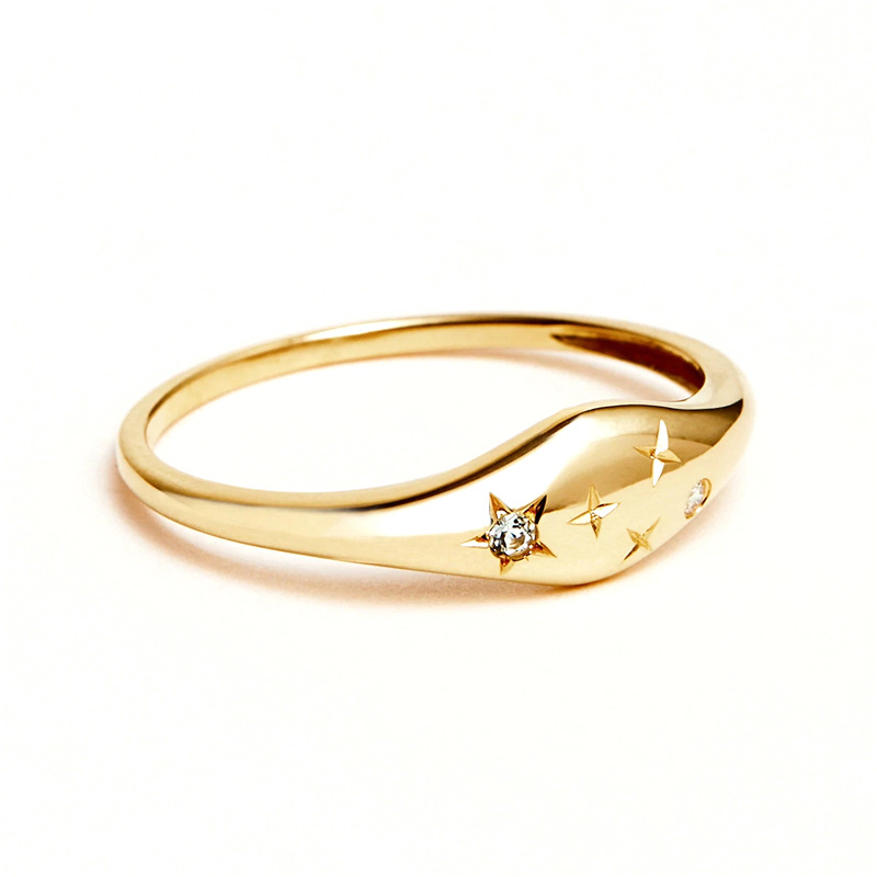 5g Weight Zircon Inlay Material Rings Classification 6, 7, 8 Ring Size 1 Piece Quantity Daily Occasion 925 Sterling Silver Material Star Pattern Couple Gender Inlay Design Fashion Style 925 Sterling Silver Zircon Rings Star 19