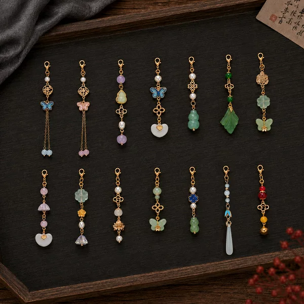 New Style Chinese-Style Small Pendant Hairpin with Tassels, Traditional Chinese Clothing Accessory, Detachable Hanging Ornament