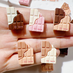 樹脂部品卸売りdiyアクセサリー靴バックル手作り材料コップにクリームペーストを貼るloveチョコレート