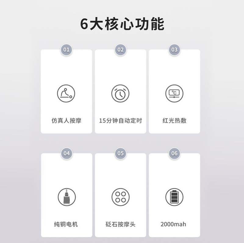 クロスボーダー腹部マッサージ器石揉腹器マッサージ器家庭用自動熱布腰椎マッサージ器暖宮ベルト|undefined