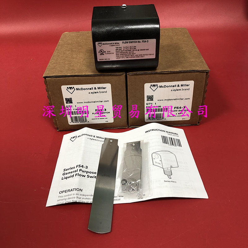 美国McDonnell&Miller流量开关ITT FS4-3 FS4-3J原装正品假一罚十
