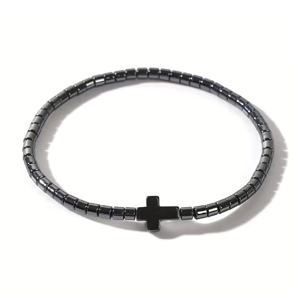 4MM 뼈구슬 + 십자가