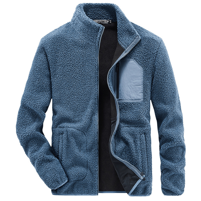 New Teddy Velvet Jacket Men's Autumn and Winter Outdoor Cardigan Fleece Casual Warm Fleece-lined Sweater Men's 2222 New Teddy Velvet Jacket Men's Autumn and Winter Outdoor Cardigan Fleece Casual Warm Fleece-lined Sweater Men's 2222