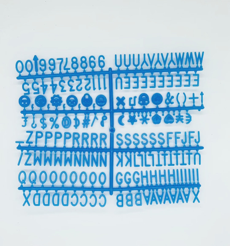 Tablero de fieltro de Amazon tablero de mensajes tablero de letras en inglés fieltro carta de plástico de 0,75 pulgadas 170 pequeño