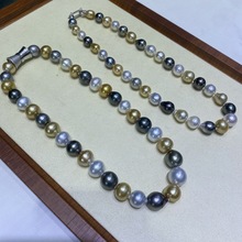 12-15mm经典澳白 金珠 大溪地黑珠基本近正圆微瑕强光海水珍珠