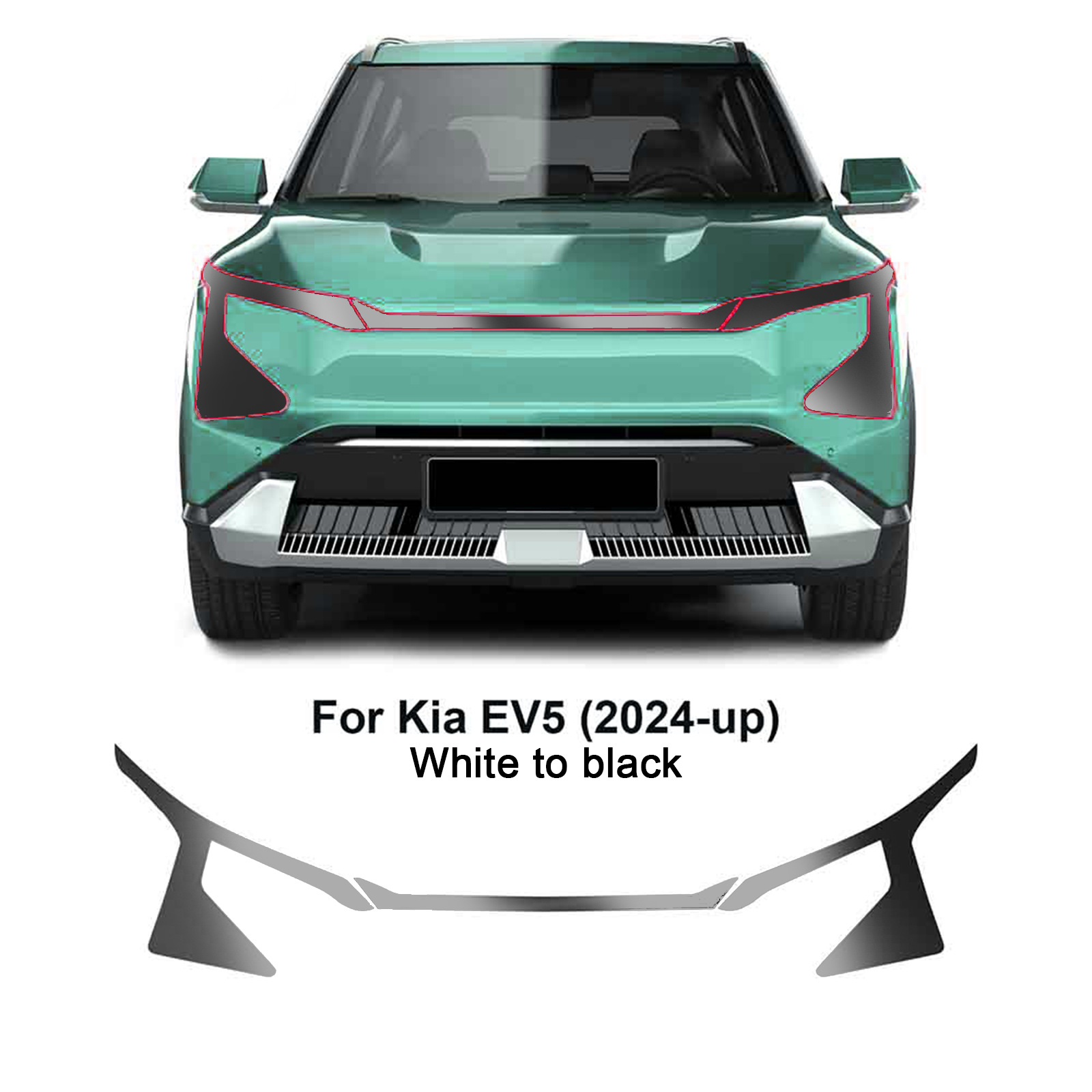 Kia EV5 TPU Headlight Protection Film - Clear, Smoked, Color Changing