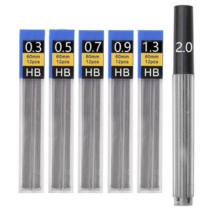 0.3/0.5/0.7/0.9/1.3/2.0mm painting automatic pencil refill HB resin active lead refill