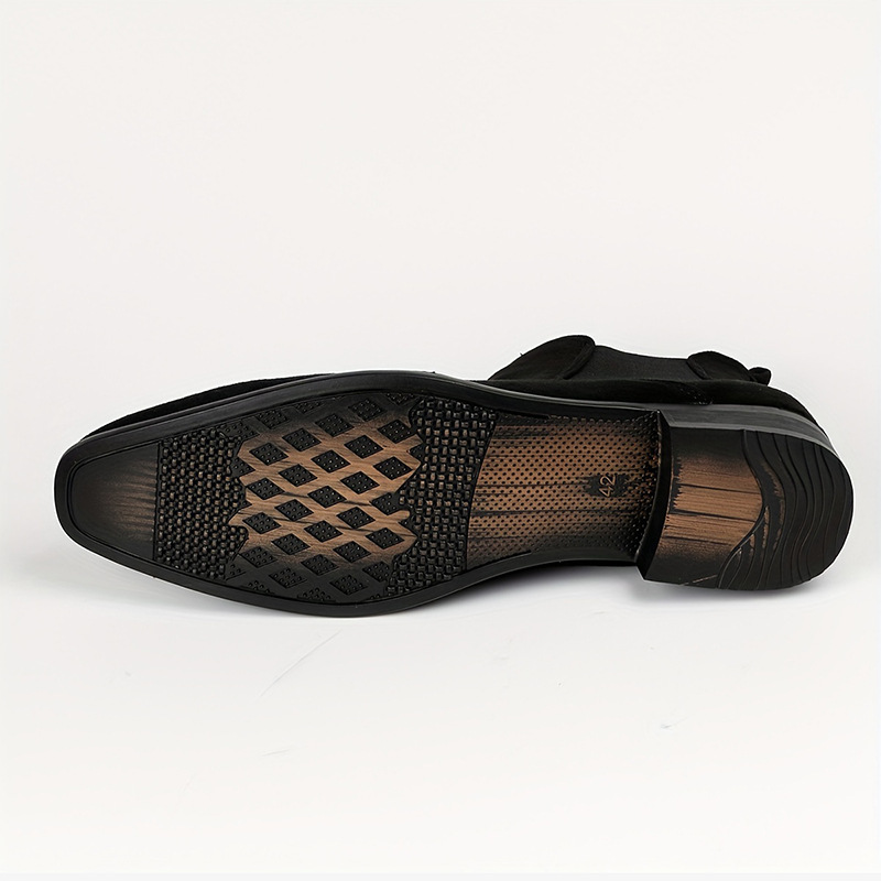 Stivali da uomo Scarpe da uomo con testa quadrata piccola tutti gli stivaletti da uomo alla moda_voghion.com