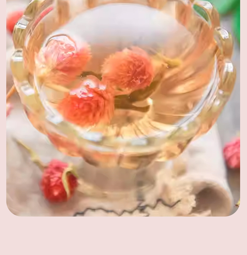 Dried Red Peach Blossom Tea Hong Qiao Mei 500g Loose Flower Buds for Herbal Tea and Decoration details