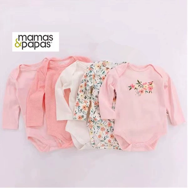Мама и папа Мamas&papas производитель весна, осень и лето чистый хлопок детская одежда с длинным рукавом и коротким рукавом треугольник хамер 5 предметов сумка