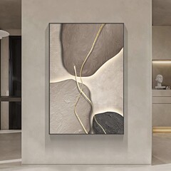 Modern Light Luxury Entranceway Accent Painting Abstract Minimalist Sofa Floor Art Wall Decor
