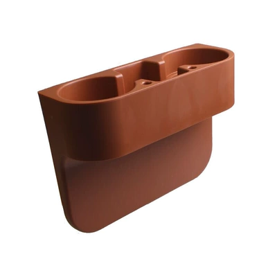 car central control water cup | Car cup holder/beverage holder - 14-leather-free-water-cup-holder-single-brown